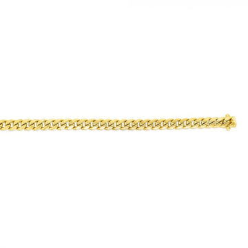 10K Yellow Gold Miami Cuban with Box Clasp Chain, 22"
